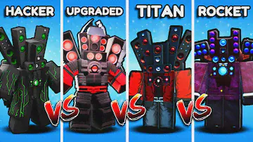HACKER vs UPGRADED vs TITAN vs ROCKET SPEAKERMAN! (Skibidi Tower Defense)