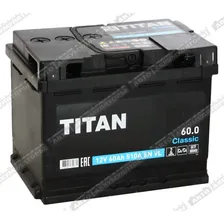 Аккумулятор для легкового автомобиля Titan Classic 60 Ач о/п 6СТ-60.0 VL