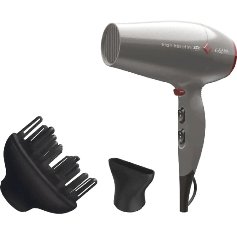 Электрофен для волос GA.MA DIAMOND 3D TITAN KERATIN GA.MA