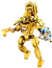 Конструктор Skibidi Toilet Gold Titan Clock king арт.ST15033