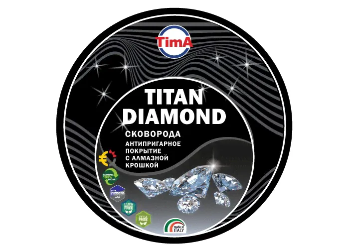 TimA Сковорода TVS Titan Diamond 28 см